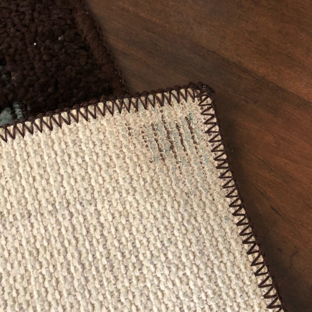 Brown & Blue Throw Rug - Picture 5 of 7